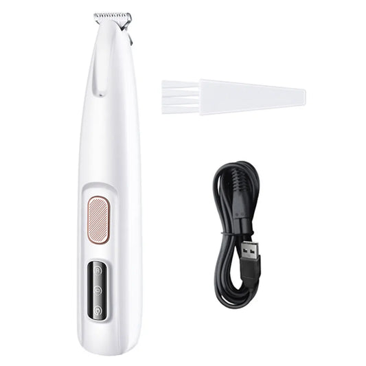 LED Grooming Clippers for Pets – 18mm Blade for Paws, Ears & Face