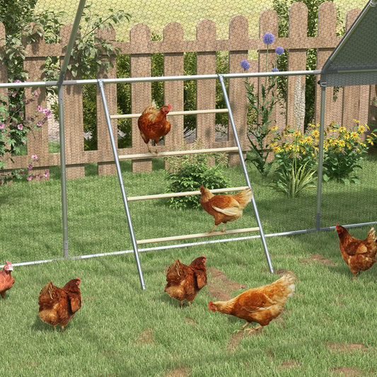 PawHut Chicken Perch Jungle Gym Roosting Bar for Backyard Coops