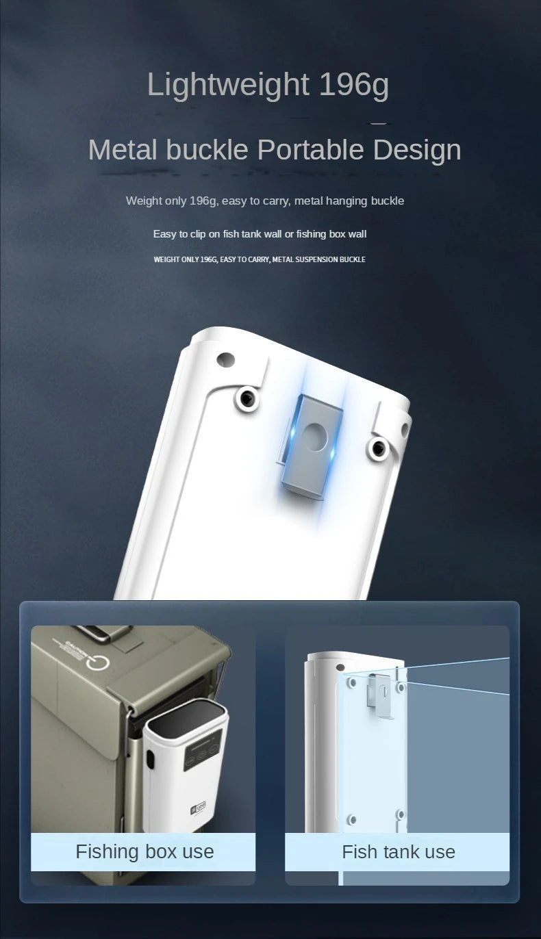 Portable USB Oxygen Pump – Dual-Use Aquarium Air Pump, Silent, 6000mAh Battery