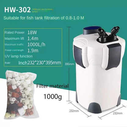 SunSun External Canister Filter System – Multi - Stage Aquarium Filtration for 100–500L Tanks (Multiple Sizes Available) - The Best For Pets
