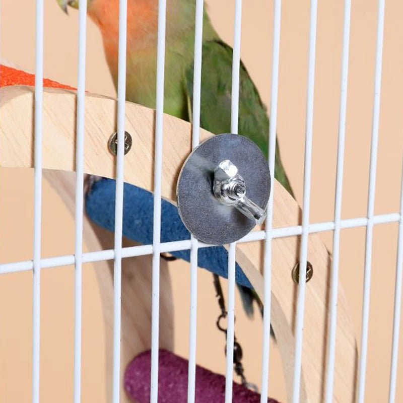 Wooden Bird Climbing Ladder - Interactive Exercise Toy for Parrots - The Best For Pets