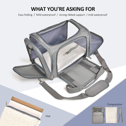Dog & Cat Carrier Backpack – Soft-Sided, Airline-Approved Travel Bag