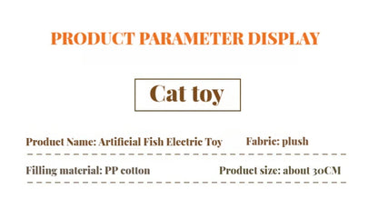 Electric Cat Toy Fish Pet Cat Toys Simulation Fish Swing Kitten Dance Fish Toy Funny Cats Chewing Playing Supplies USB Charging