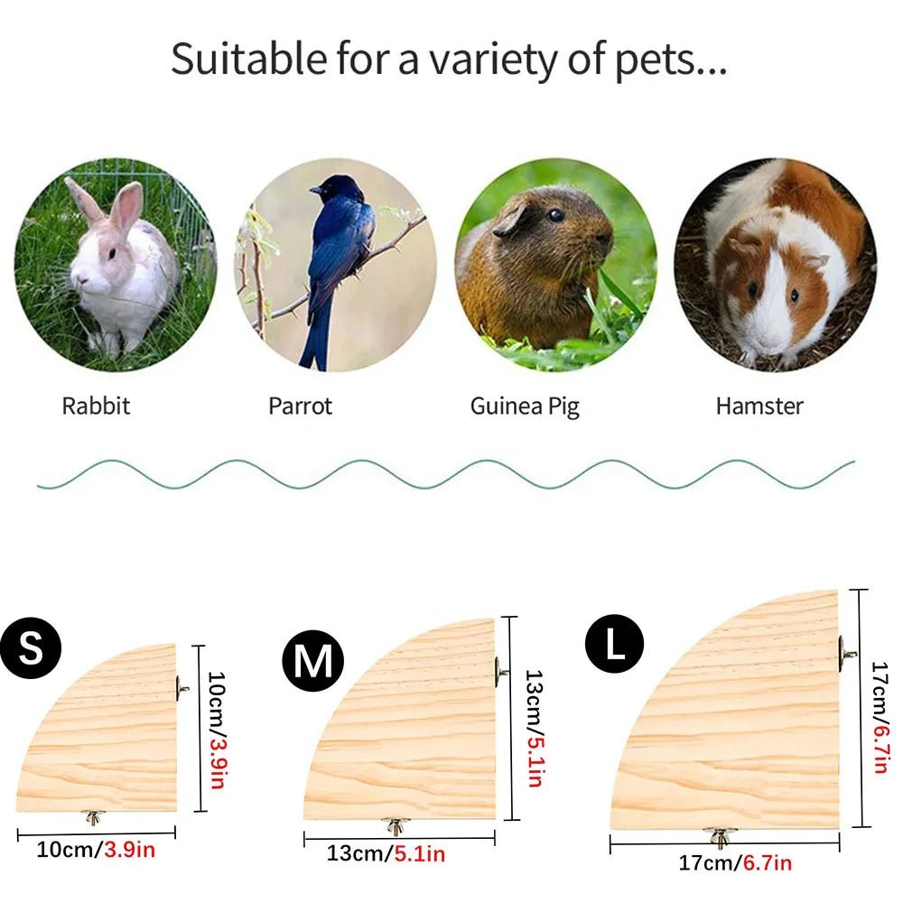 Wooden Bird Perch Stand - Natural Platform for Parrots, Parakeets - The Best For Pets