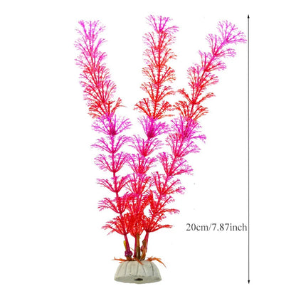 Artificial Aquarium Decoration Plant Plastic Water Grass