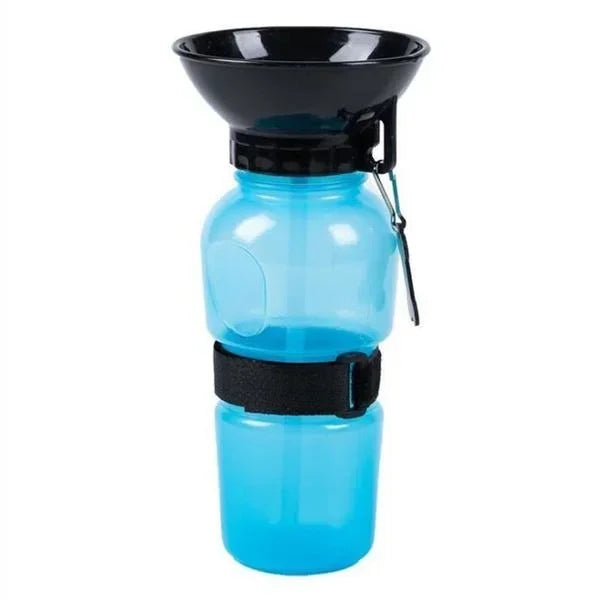 Portable Dog Water Bottle 500ml - Travel Drinking Bowl for Dogs & Cats