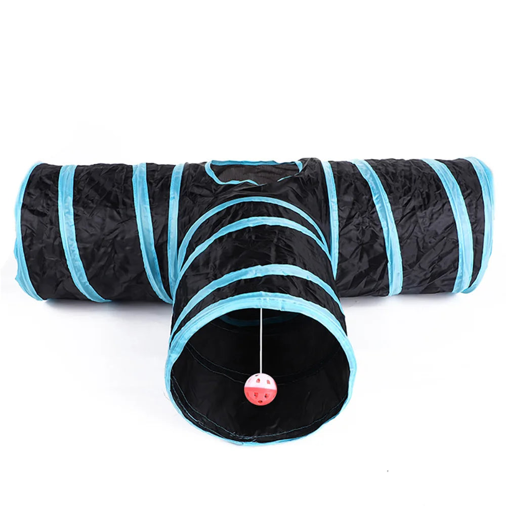 Foldable Cat Tunnel Toy – Interactive Indoor Pet Play Tube for Cats & Kittens – Breathable, Durable, Portable Cat Play Tunnel Barrel loud paper