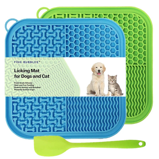 Slow Feeder Licking Mat for Dogs & Cats – Suction Lick Pad for Anxiety Relief & Calm Feeding