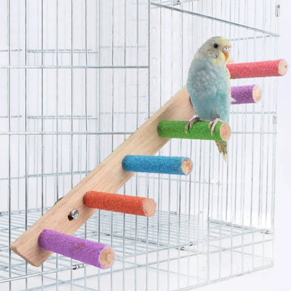 Wooden Bird Climbing Ladder - Interactive Exercise Toy for Parrots - The Best For Pets