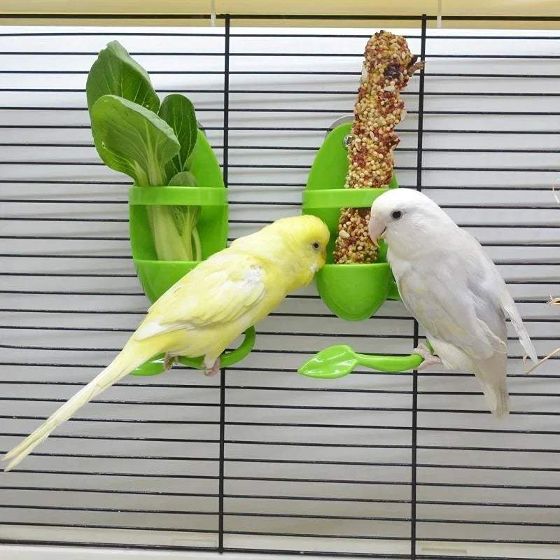 Bird Cuttlebone Holder 11cm - Cage Feeding Holder for Vegetables & Fruits