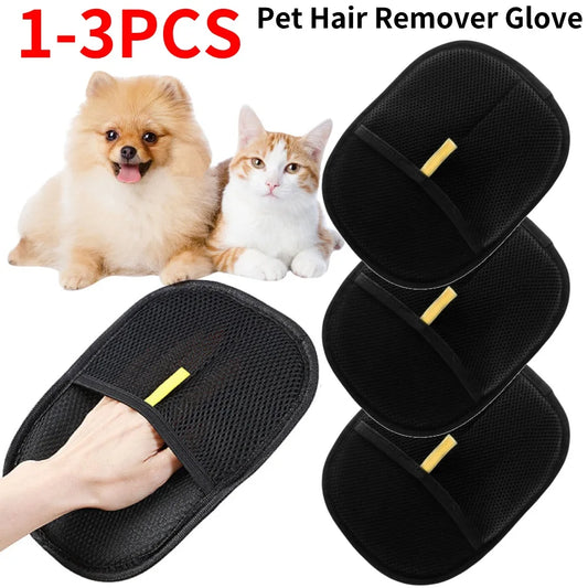 Pet Hair Remover Glove – Grooming Tool for Dogs, Cats & Rabbits
