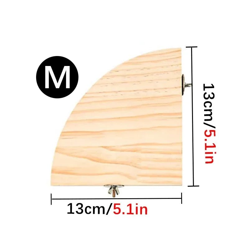 Wooden Bird Perch Stand - Natural Platform for Parrots, Parakeets - The Best For Pets