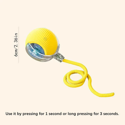 Smart Interactive Pet Toy Ball – USB Automatic Bouncing for Dogs & Cats