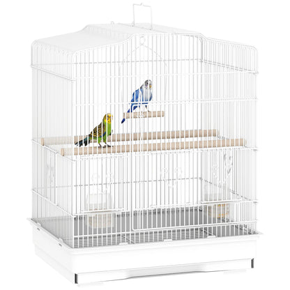 Large Bird Cage 59cm - Spacious Cage with Perches, Food Bowls & Swing - The Best For Pets