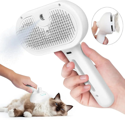 Pet Grooming Mist Spray Comb – Dematting Brush & Hair Remover for Dogs & Cats