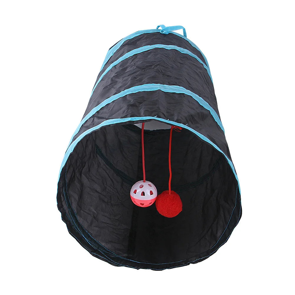 Foldable Cat Tunnel Toy – Interactive Indoor Pet Play Tube for Cats & Kittens – Breathable, Durable, Portable Cat Play Tunnel Barrel loud paper