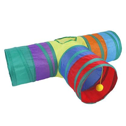 Foldable Cat Tunnel Toy – Interactive Indoor Pet Play Tube for Cats & Kittens – Breathable, Durable, Portable Cat Play Tunnel Barrel loud paper