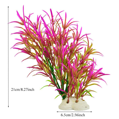 Artificial Aquarium Decoration Plant Plastic Water Grass