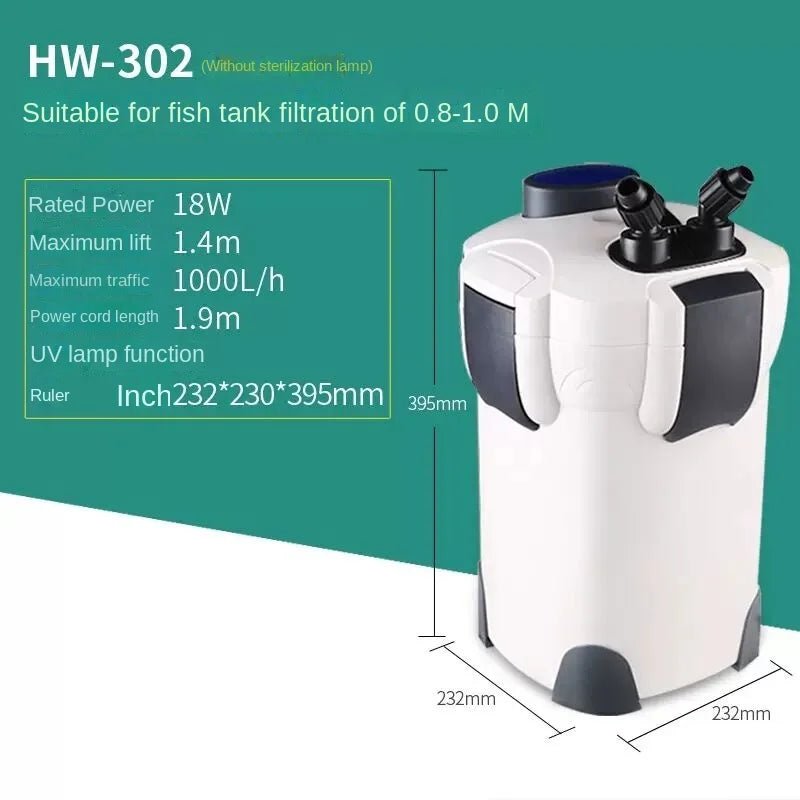 SunSun External Canister Filter System – Multi - Stage Aquarium Filtration for 100–500L Tanks (Multiple Sizes Available) - The Best For Pets