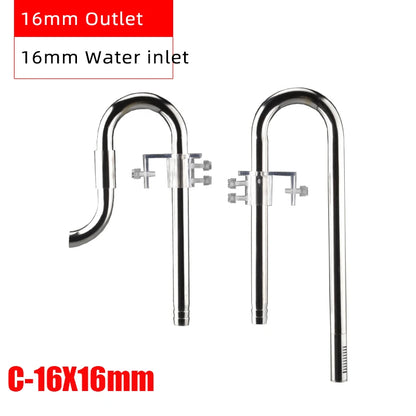 Aquarium Filter Stainless Steel External Filter Accessories Inlet and Outlet Water Remove Oil Film Lily Tube Aquarium filter