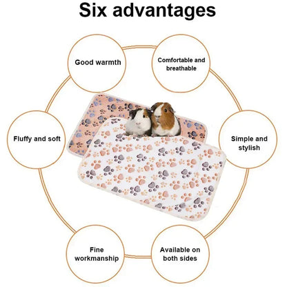 Soft Plush Warm Sleep Mat – Blanket for Hamsters, Guinea Pigs & Small Pets