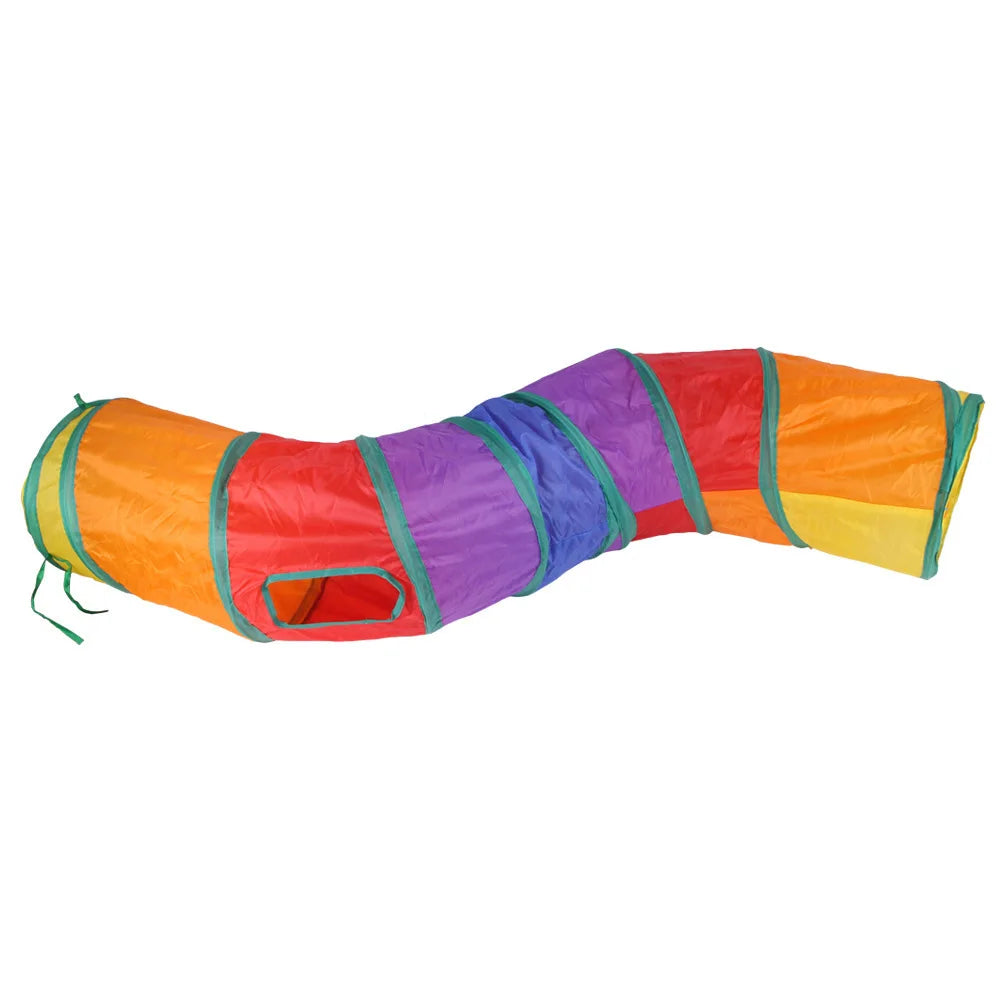 Foldable Cat Tunnel Toy – Interactive Indoor Pet Play Tube for Cats & Kittens – Breathable, Durable, Portable Cat Play Tunnel Barrel loud paper