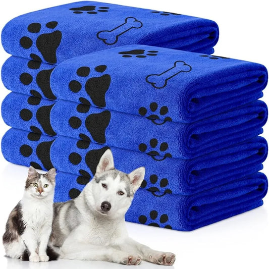 Microfiber Dog Towel – Quick-Drying, Absorbent Pet Bath & Cleaning Cloth