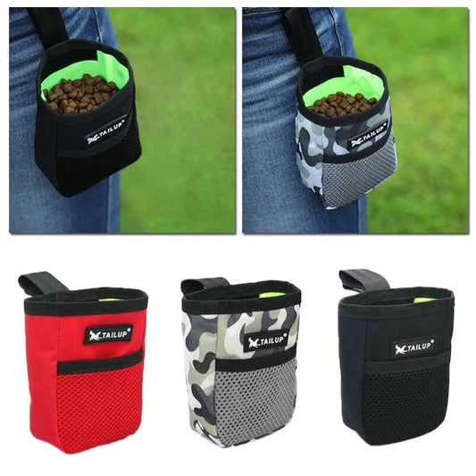 Dog Training Treat Bag - Portable Waist Pouch with Large Capacity for Outdoor Training