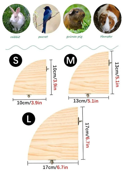 Wooden Bird Perch Stand - Natural Platform for Parrots, Parakeets - The Best For Pets