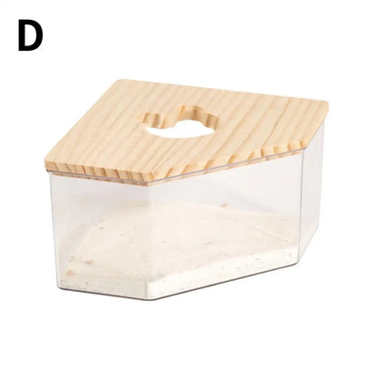Acrylic Hamster Sand Bath Box – Transparent Dual-Purpose Bath & Toilet