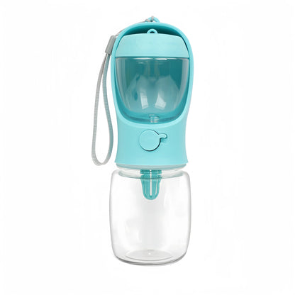 Portable Pet Food & Water Bottle – Food Grade Travel Cup with Food Dispenser for Dogs & Cats