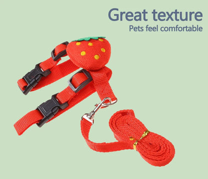 Small Pet Harness & Leash Set - Adjustable for Rabbits, Cats, Ferrets & Guinea Pigs