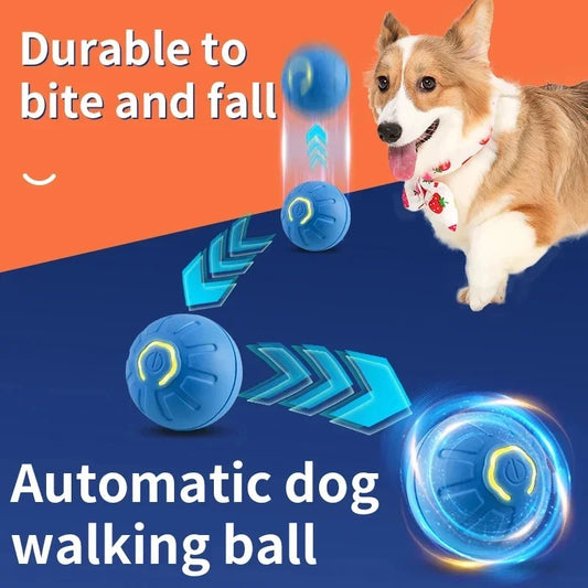 Smart Interactive Pet Toy Ball – USB Automatic Bouncing for Dogs & Cats