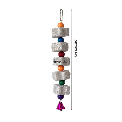 Volcanic Rock Chew Toy - Natural Teeth Grinding Stone for Parrots & Hamsters - The Best For Pets