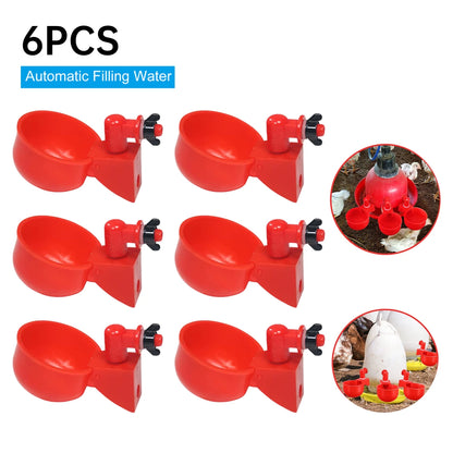 Automatic Chicken Drinking Cups Poultry Waterer for Hens Ducks and Quail