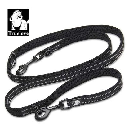 7-in-1 Adjustable Dog Leash – Hands-Free Reflective Lead for Walking & Training 2 Dogs