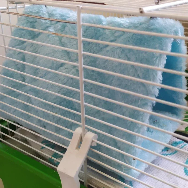 Bird Hammock Hut - Warm Plush Hanging Nest for Parrots & Small Birds