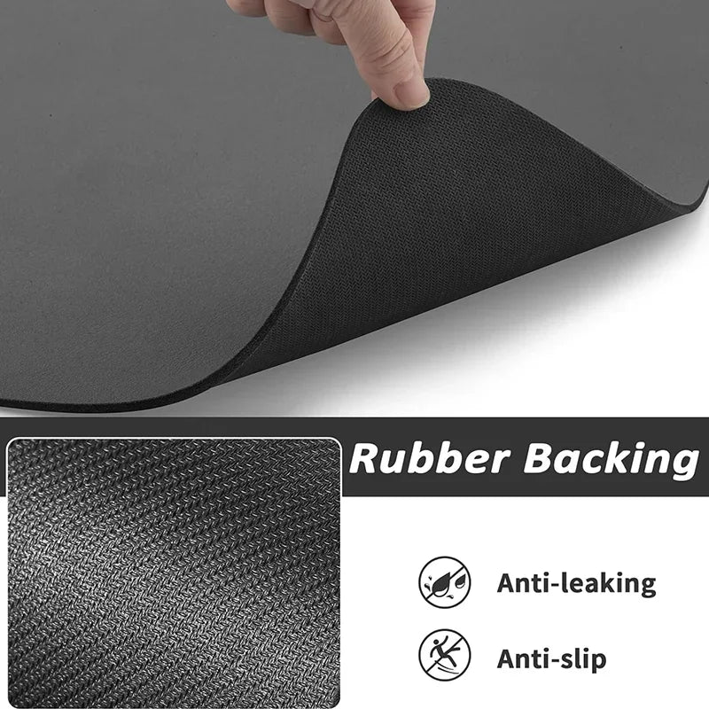 Absorbent Pet Feeding Mat – Quick-Dry Place mat for Food & Water | Easy-to-Clean Non-Slip Mat for Messy Eaters