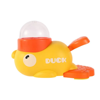 Interactive Dog Puzzle Feeder - Yellow Duck Slow Feed Bowl with Anti-Slip Base