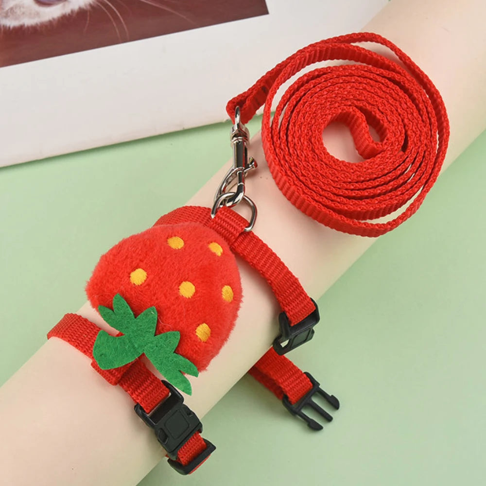 Small Pet Harness & Leash Set - Adjustable for Rabbits, Cats, Ferrets & Guinea Pigs