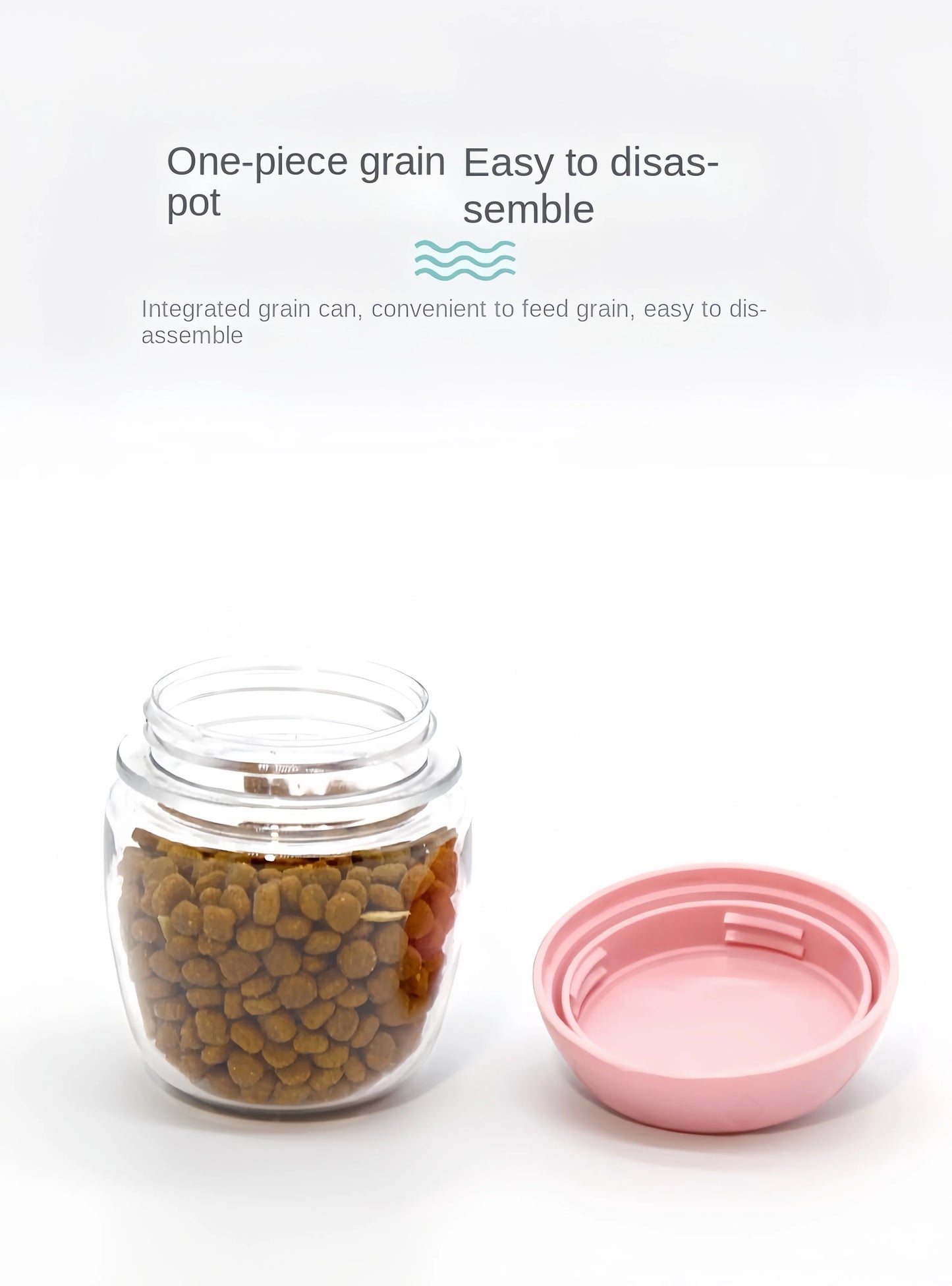 Portable Pet Food & Water Bottle – Food Grade Travel Cup with Food Dispenser for Dogs & Cats