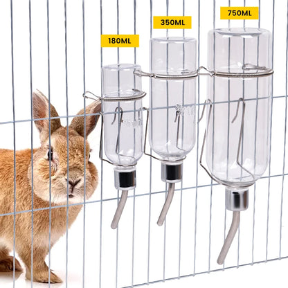 1Pc Plastic Rabbit Water Bottle – Cage Dispenser for Hamster, Bunny & Small Pets