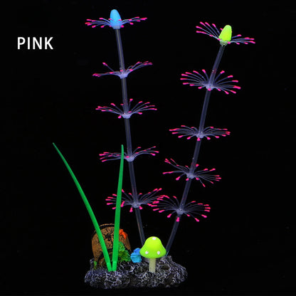 Fluorescent Silicone Aquatic Plants