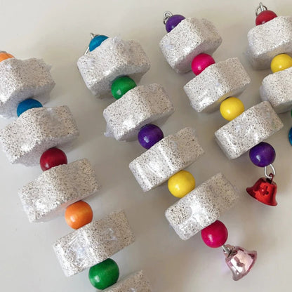 Volcanic Rock Chew Toy - Natural Teeth Grinding Stone for Parrots & Hamsters - The Best For Pets