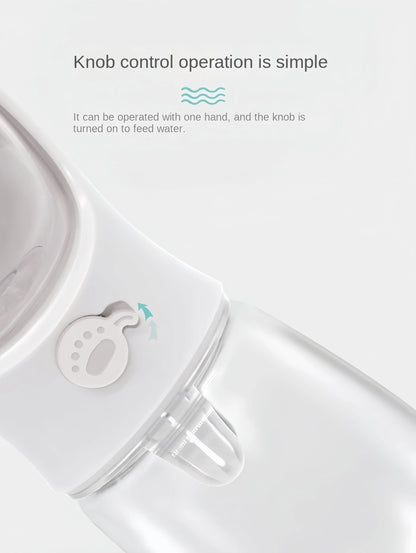 Portable Pet Food & Water Bottle – Food Grade Travel Cup with Food Dispenser for Dogs & Cats