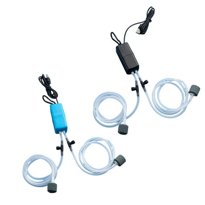 USB Air Pump Kit – Silent Oxygen Pump with Air Stone for Aquarium