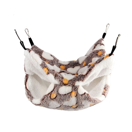 1PC Warm Double-Layer Pet Hammock – Hanging Sleeping Bag for Guinea Pigs & Hamsters