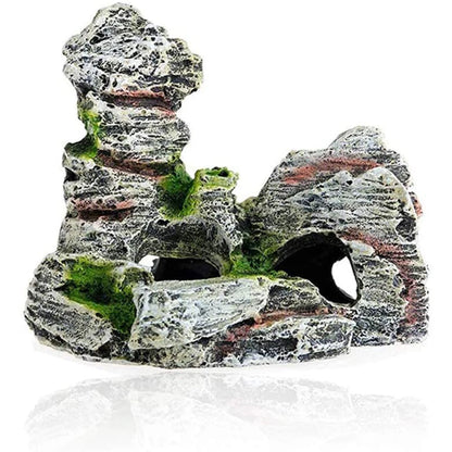 Artificial Moss Cave – Resin Rockery Aquarium Ornament for Fish Tanks