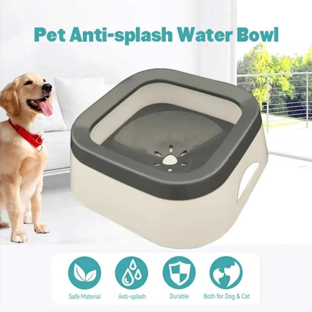 Floating Dog Water Bowl - No-Splash Anti-Spill Drinking Bowl for Dogs & Cats