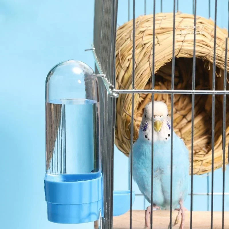 Bird Water Dispenser - Hanging Automatic Feeder for Parrots & Small Birds